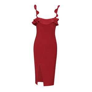 
            
                Load image into Gallery viewer, Yayin Red Bandage Dress
            
        