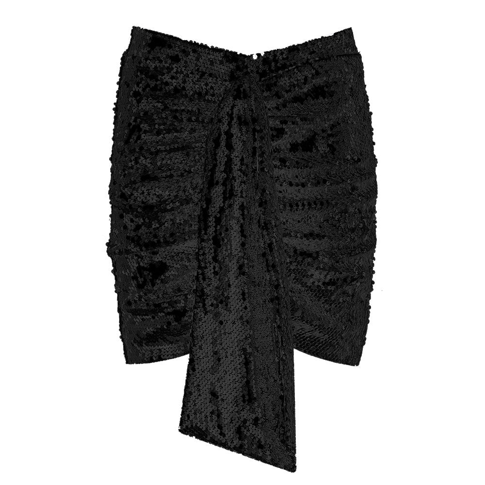 Bianca Black Sequin Skirt