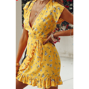 Yalina Yellow Dress